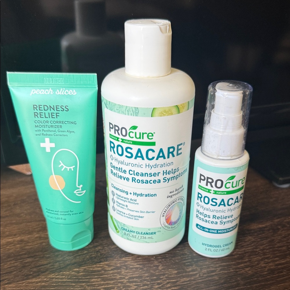Rosacare Hyaluronic Hydration Cleanser & Moisturizer Set - Green